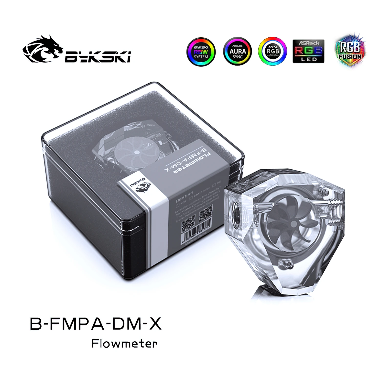 Фото Расходомер воды Bykski G1/4 RGB B-FMPA-DM-X | Компьютеры и офис