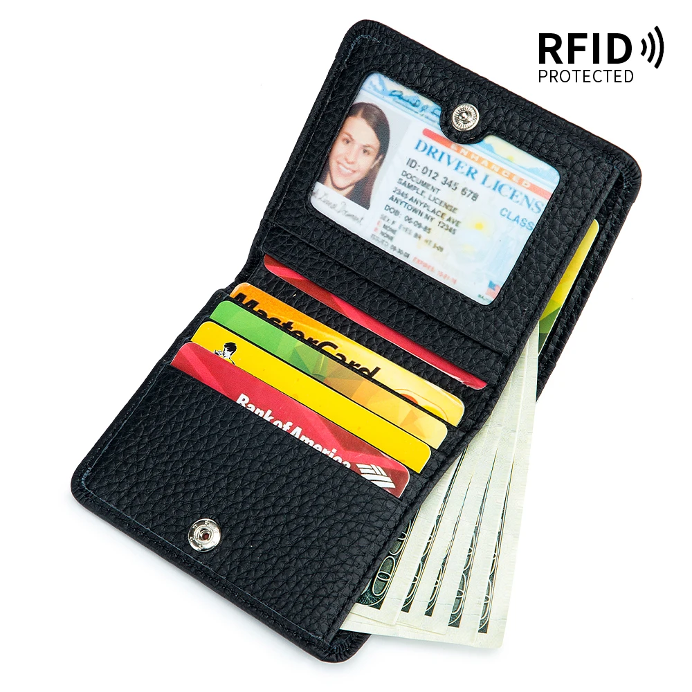 Ms mini wallet 2022 contracted the new rfid folding ultra-thin female Japanese small leather wallet