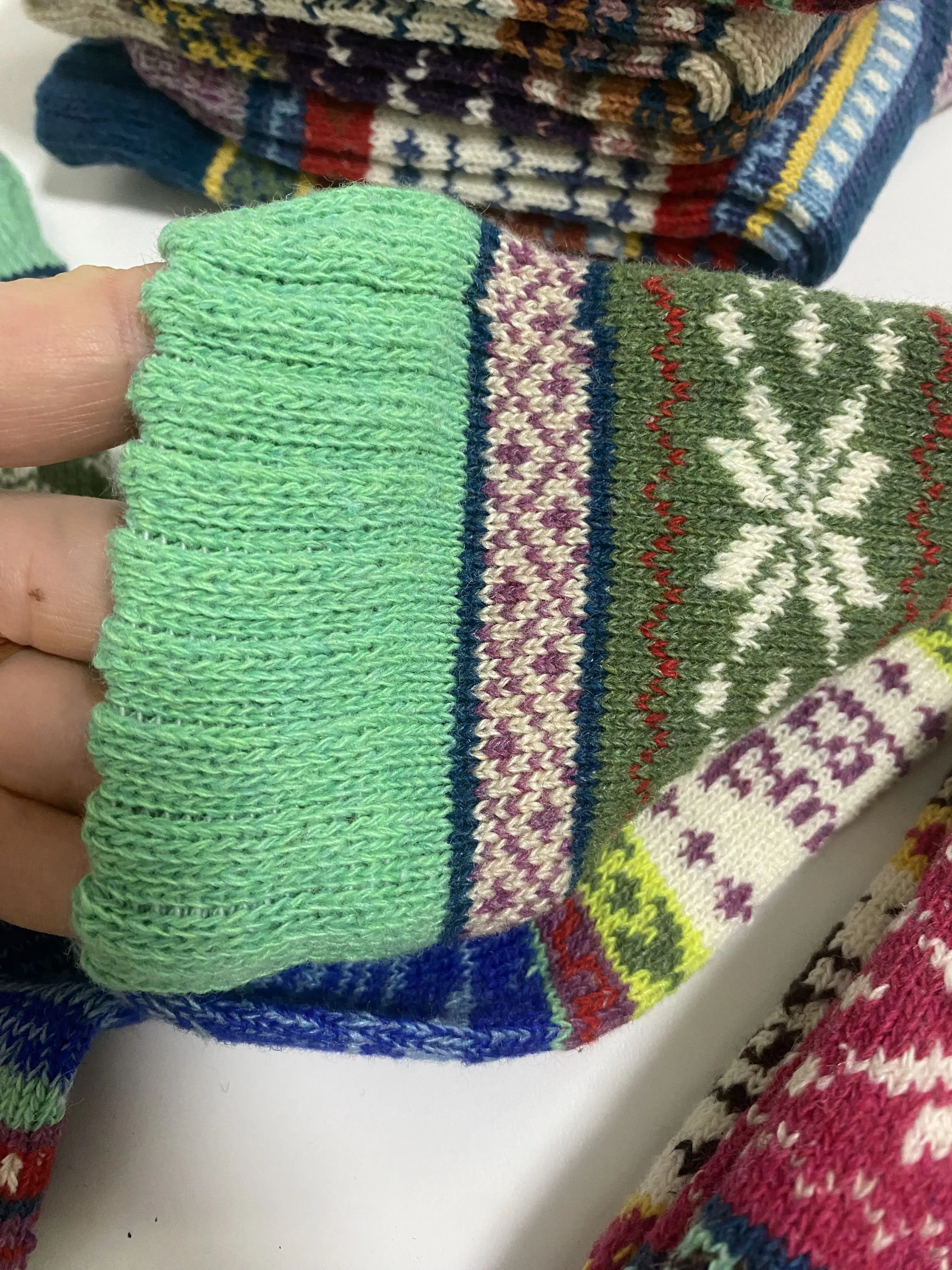 5 пар женские зимние носки из овечьей шерсти