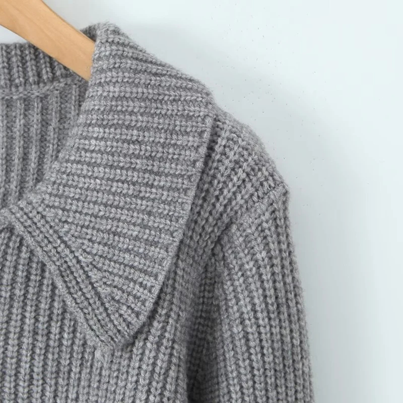 Осенние вязаные комплекты из двух предметов женский трикотаж джемпер свободные