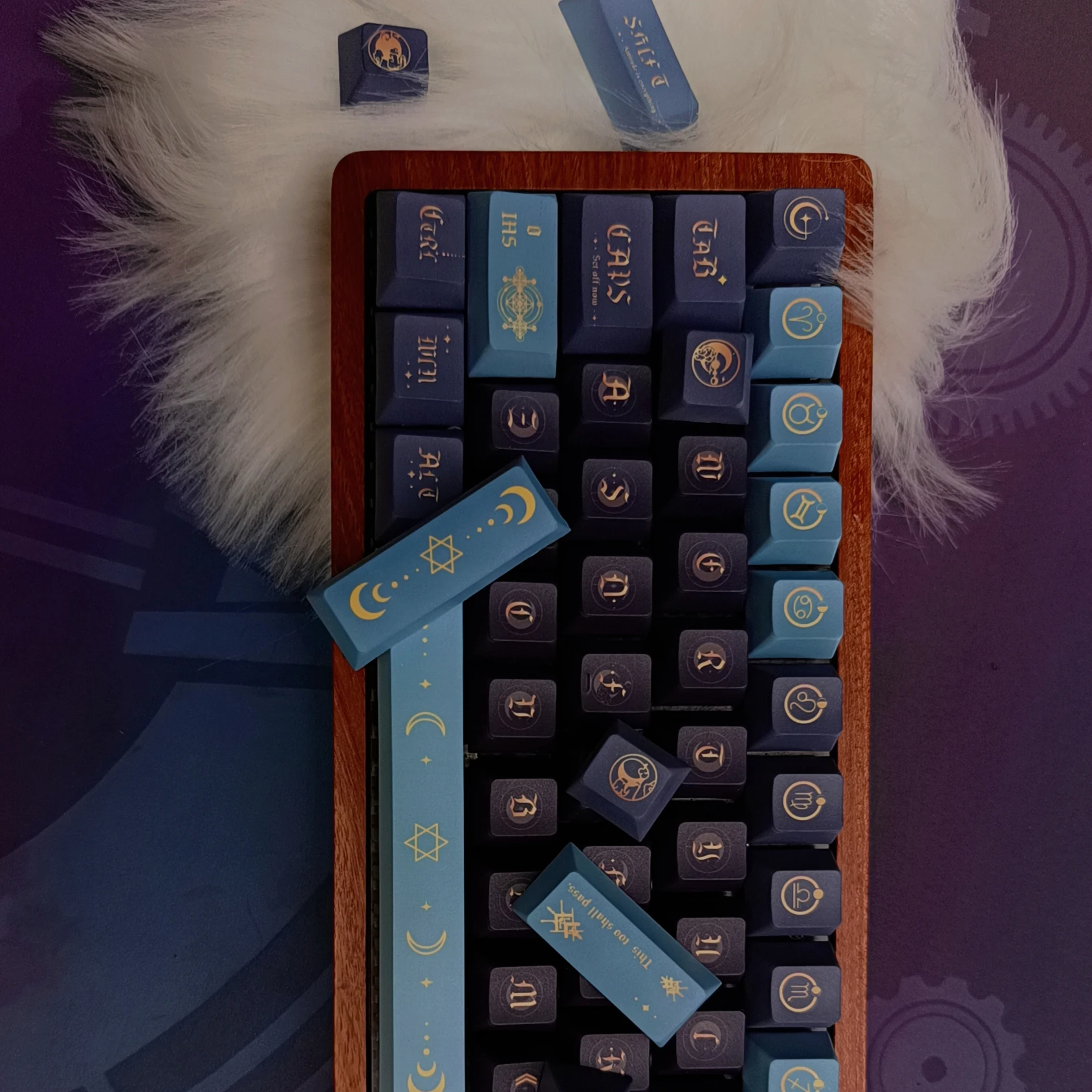 Механическая клавиатура Yueyun PBT keycap, полностью двухсторонняя сублимация (art.: 3920ca0420134) - 3920ca0420134