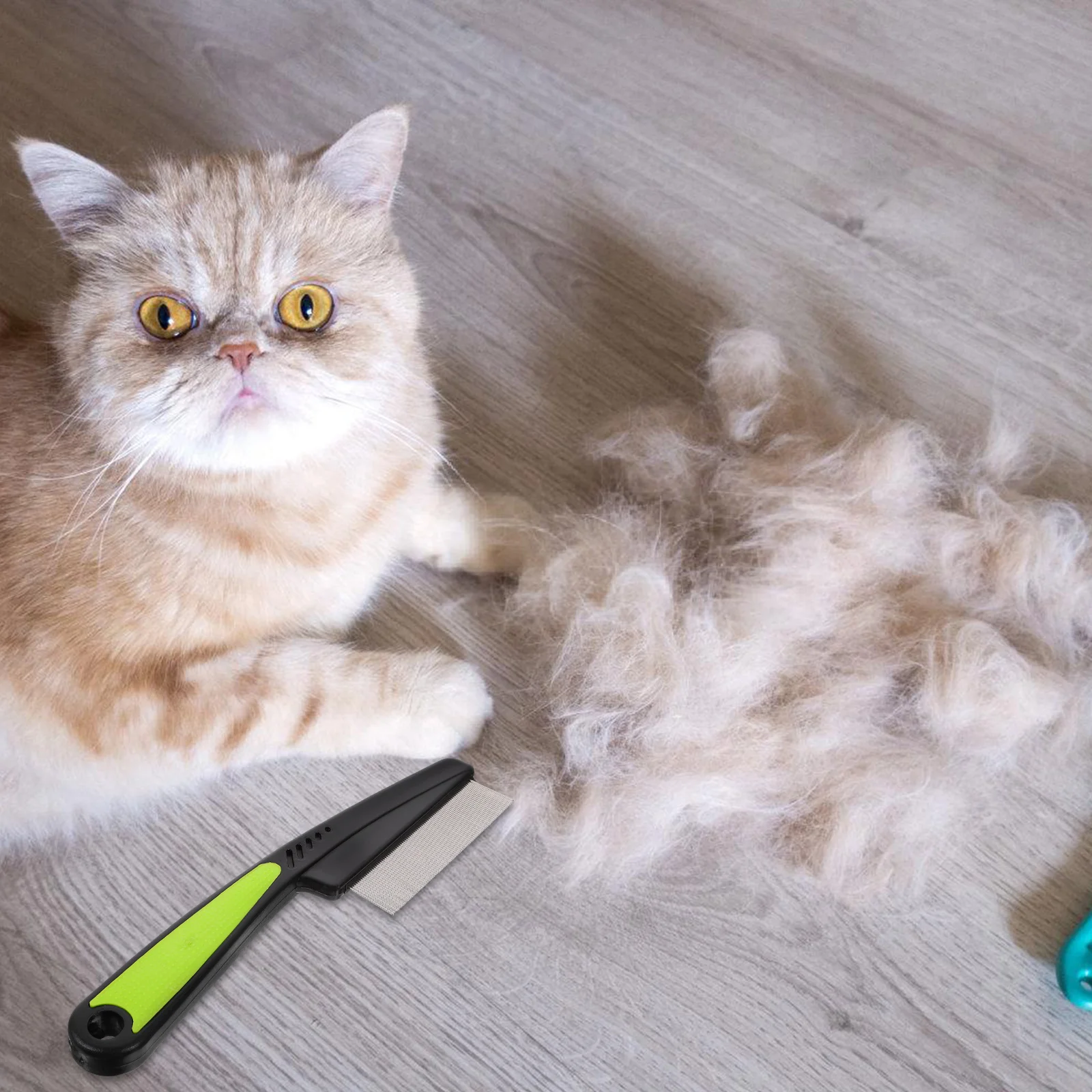 Расческа с мелкими зубьями из нержавеющей стали щетка для кожи головы удаления