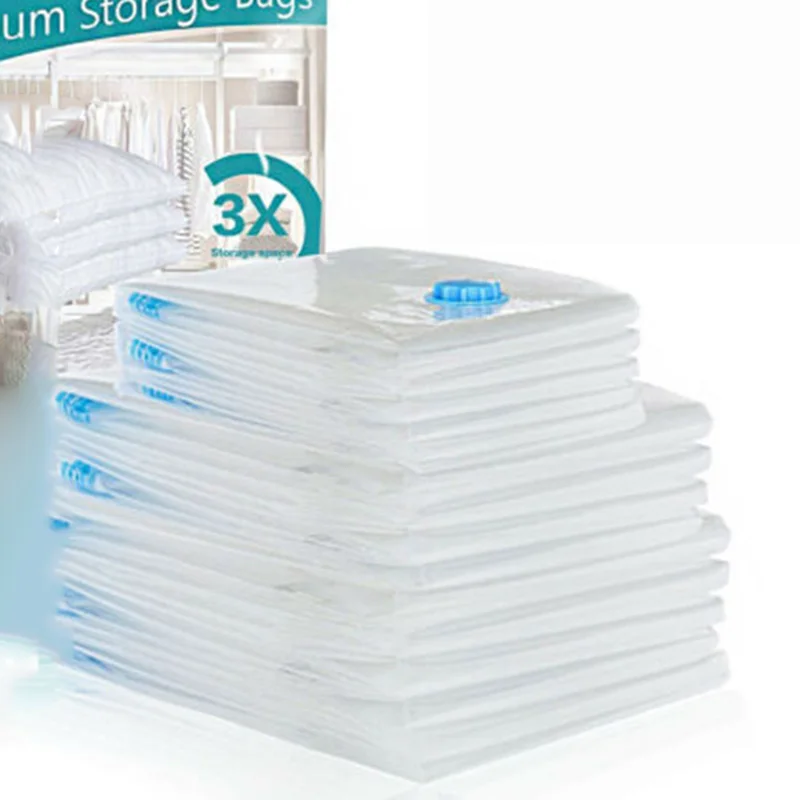 

Vacuum Bag Storage Home Organizer Transparent Border Foldable Clothes Organizer Seal Compressed Travel Saving Space Bags Package