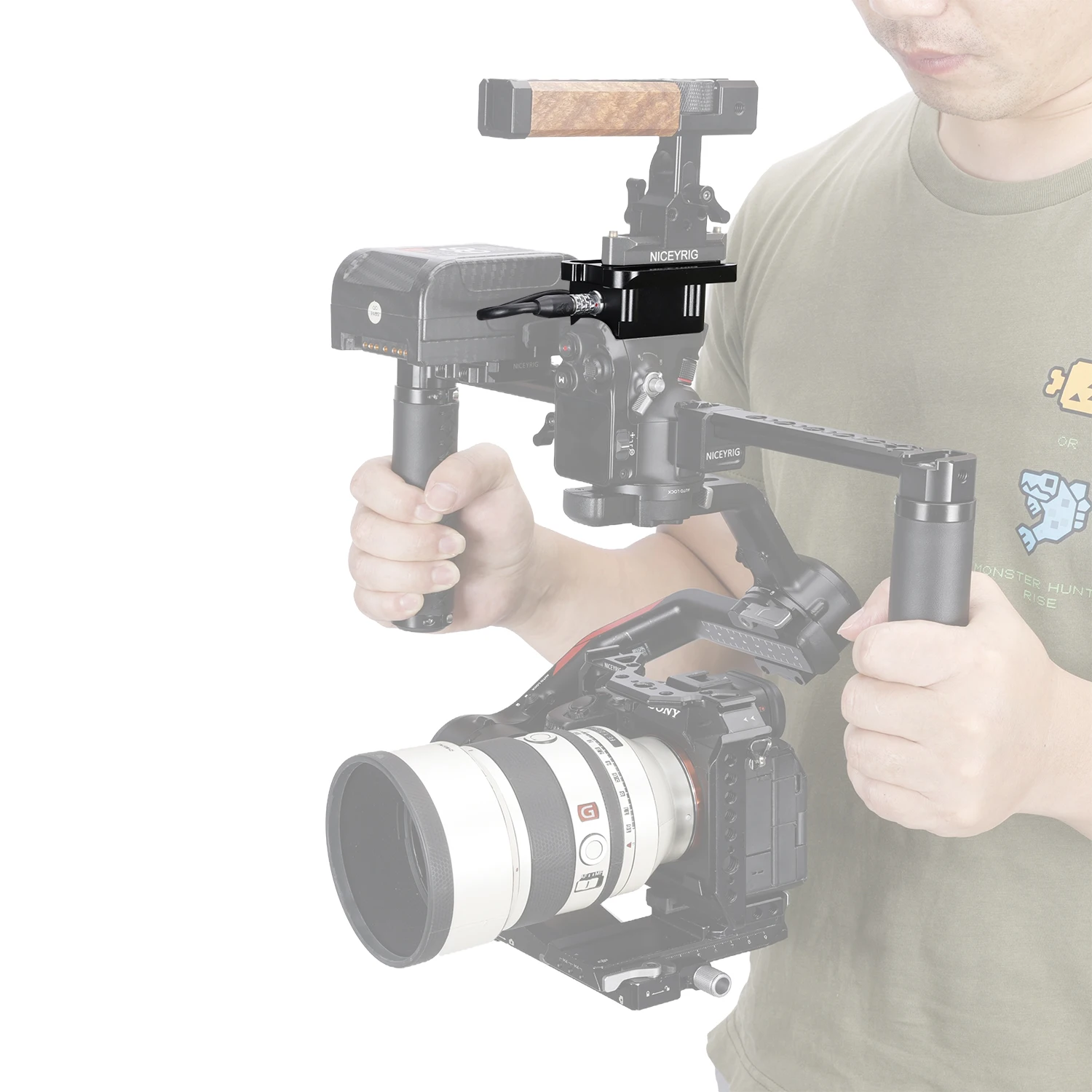Фото Базовая пластина NICEYRIG для блока питания DJI RS 2/3 Pro / 4 Pro, интегрированная быстросъемная пластина Dovetail для штатива, стабилизатора, подвеса №5