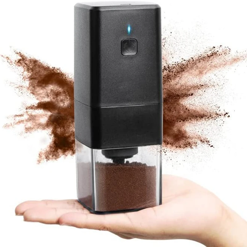 

Portable Electric Burr Coffee Bean Grinder,USB Rechargeable With Multi Grind Setting,Coffee Mill For Spices,Herbs,Grains