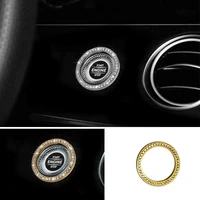 for mercedes benz e class w213 2017 2019 crystal style start stop engine start switch ring decorate cover trim