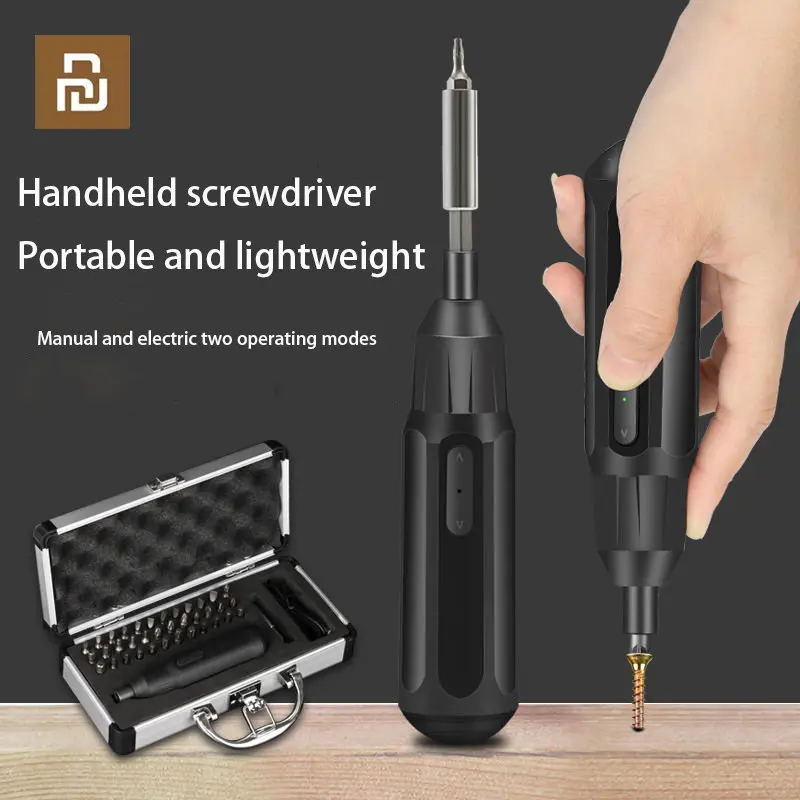 

Компактная электрическая отвертка XIAOMI, беспроводная, автоматическая, многофункциональная, ручной инструмент с насадками