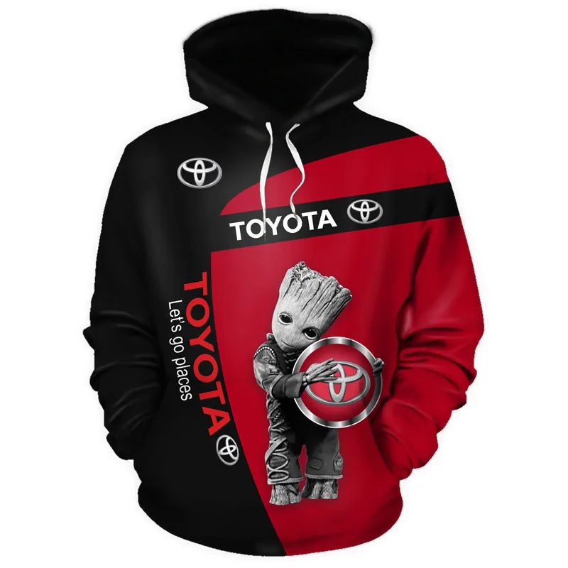 

Men's Clothing Toyota Car Logo Hoodie 3D Men' Sweatshirt Pullover High Quality Casual Hooded Jacket Harajuku OverSize Streetwear
