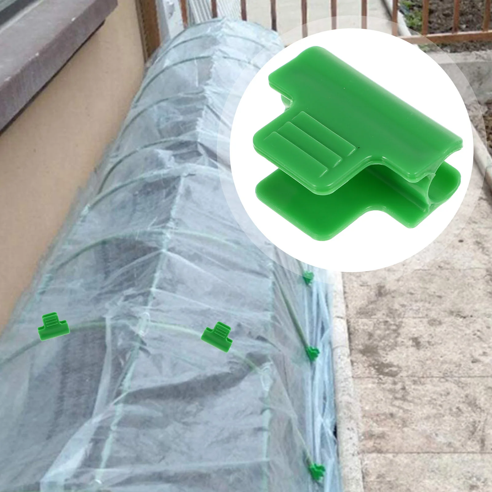 

40pcs Greenhouse Film Clamps Shading Net Rod Clip Greenhouse Snap Clips