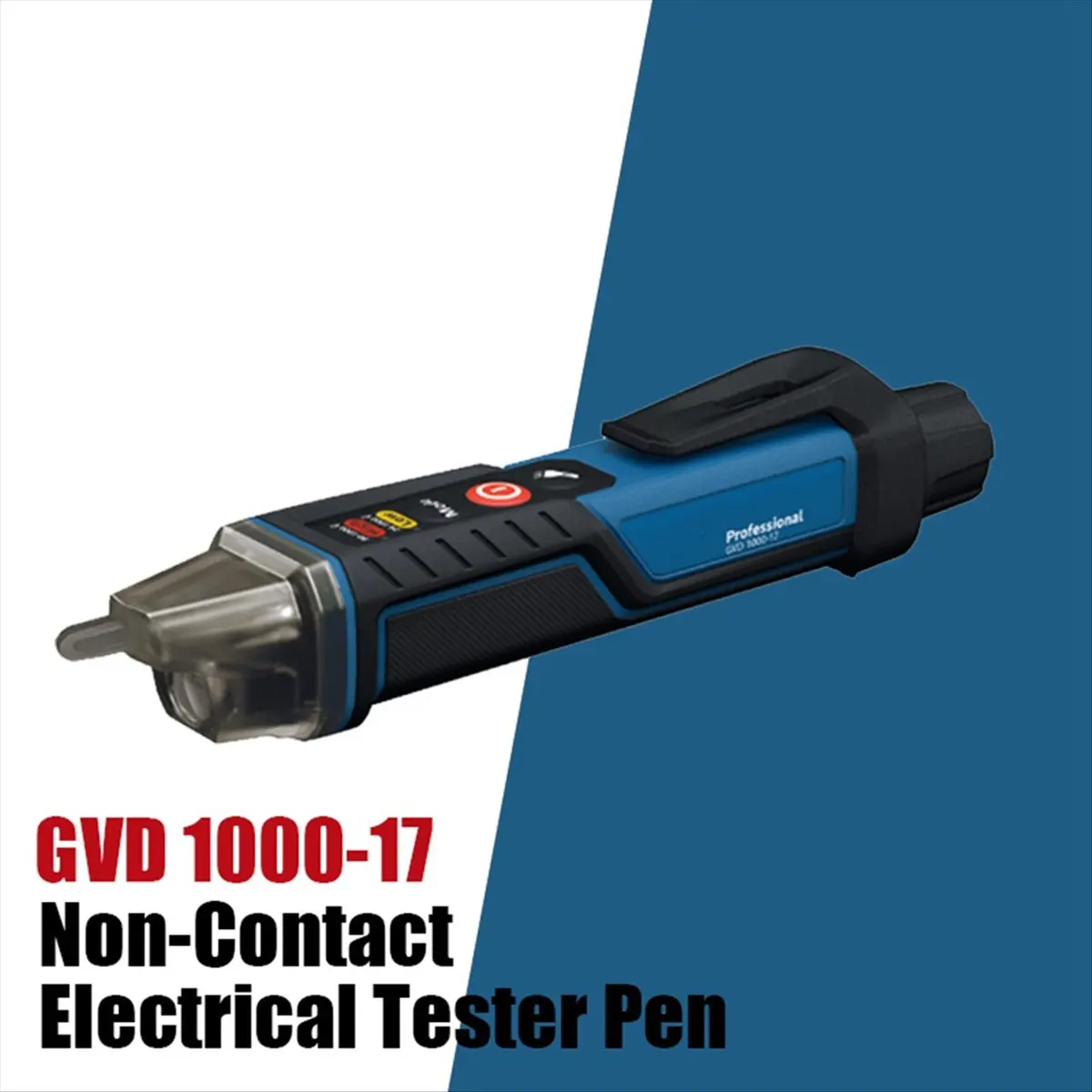 Фото (BABQ) Бесконтактный тестер напряжения BOSCH GVD 1000-17 с функцией самопроверки, класс защиты IP67, двойное напряжение для работы с электродрелью №3
