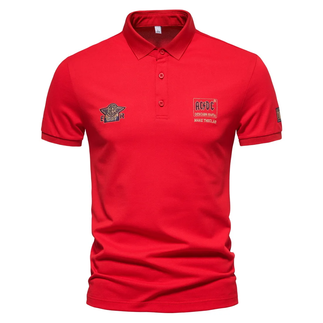 

YT912 Ice-cool Silky and High-quality 2022 New Summer Clothes Men's Slim Lapel Short Sleeve T-shirt Embroidered POLO Shirt