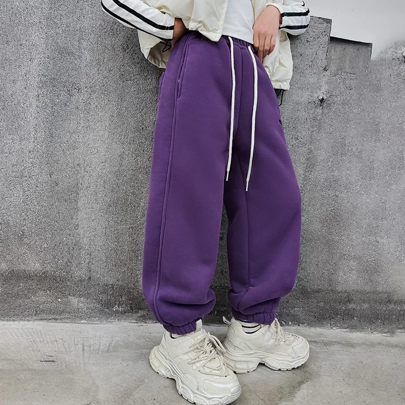 Детские брюки с эластичной резинкой на талии детская одежда зимние штаны для