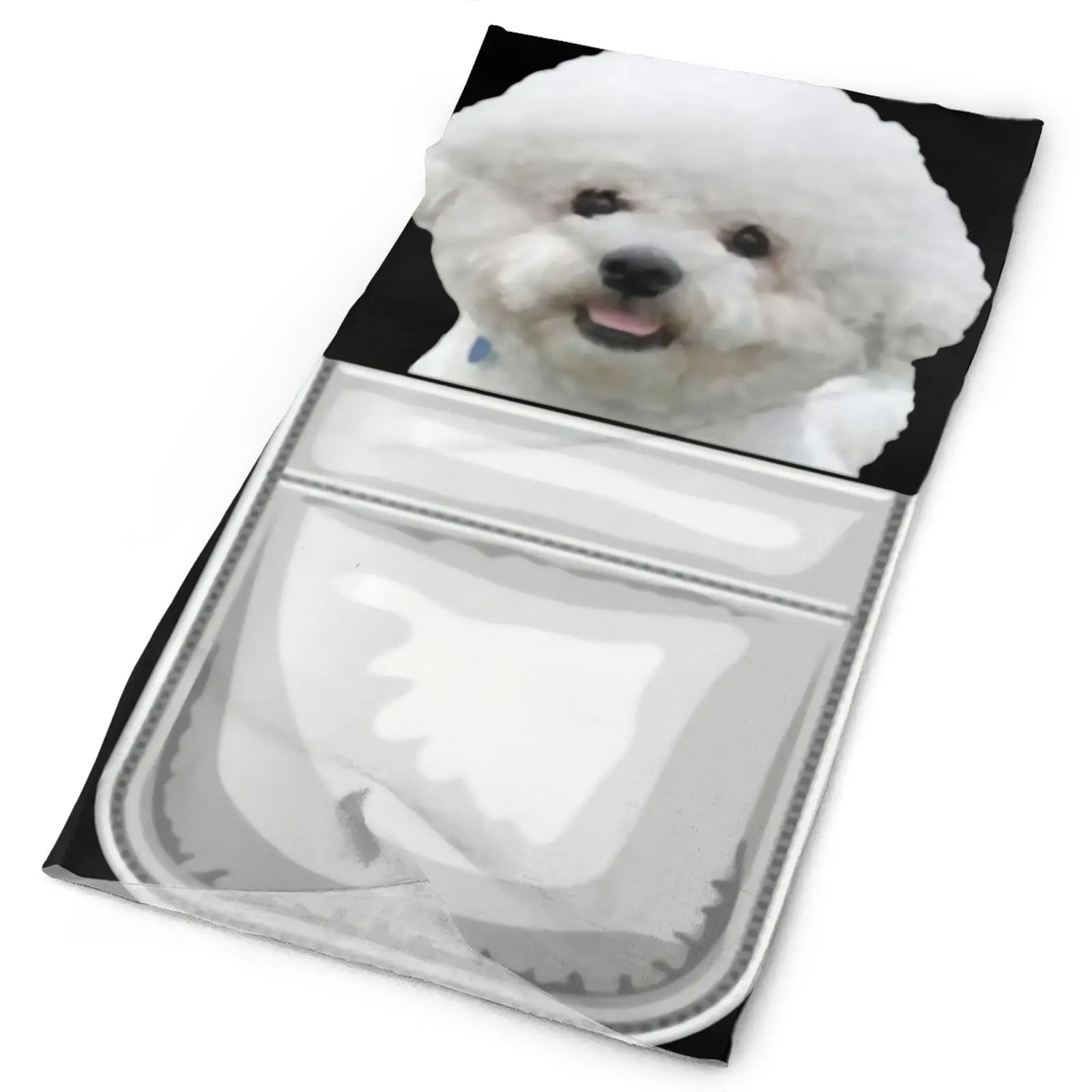 

Bichon Frise Puppy Dog In Your Men's Bandana Scarf For Men Cycling Bandana Woman Scarves Snood Scarf Skis Scarf Tissue Tourism