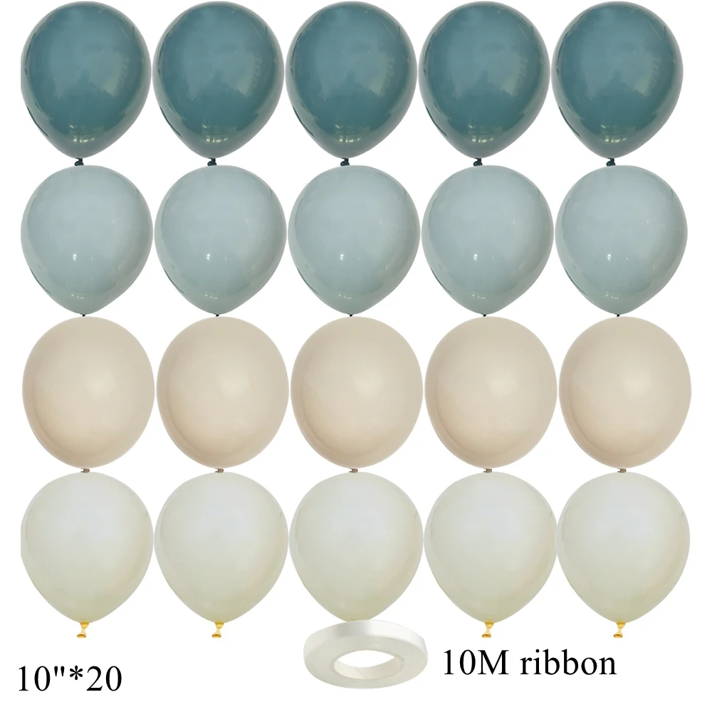 

Ретро воздушные шары Partism синие 10 дюймов