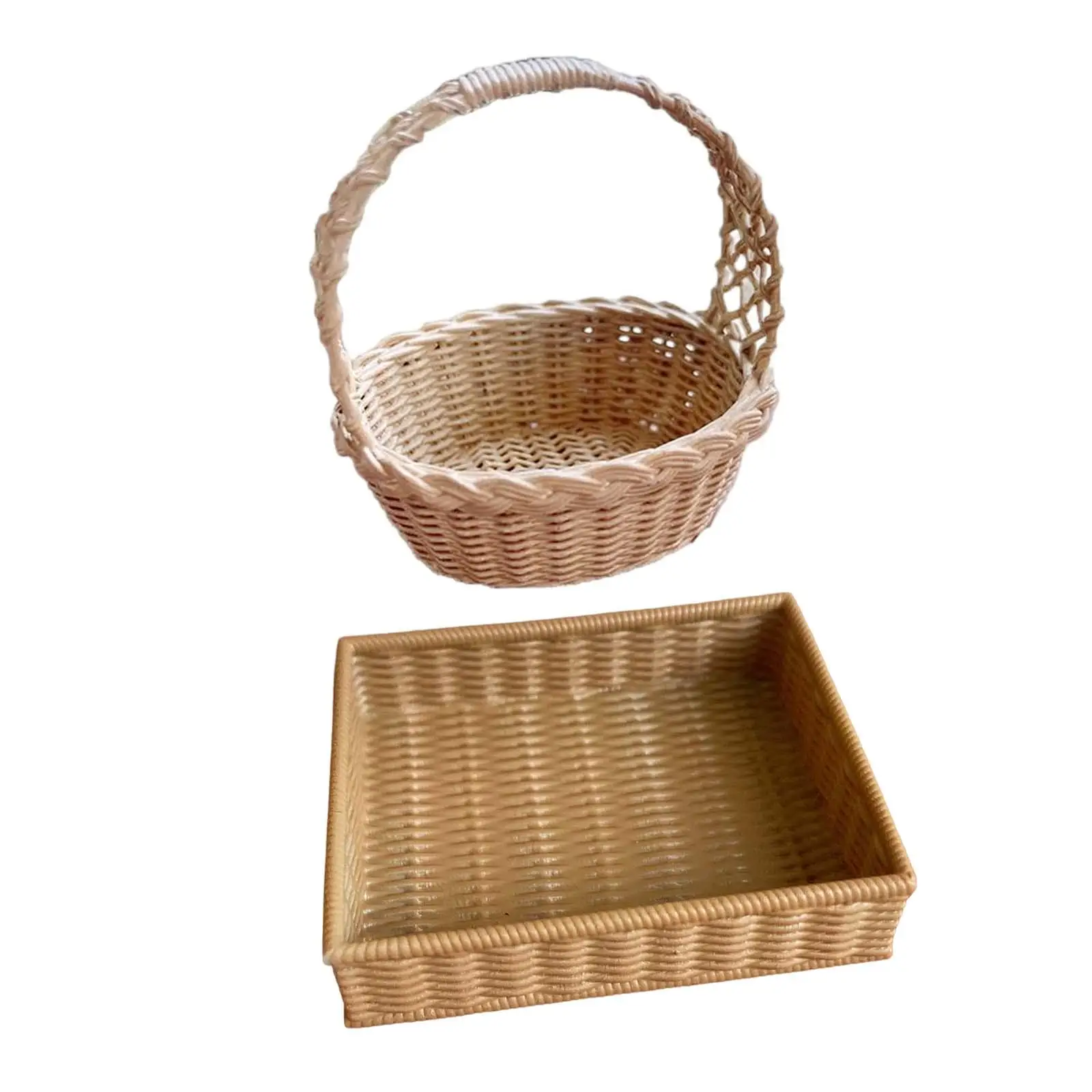 

Miniature Dollhouse Storage Basket Decoration Accessories Children's Resin