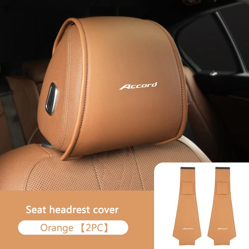 2 шт. кожаный защитный чехол для подголовника автомобильного сиденья Honda Accord Civic Fit