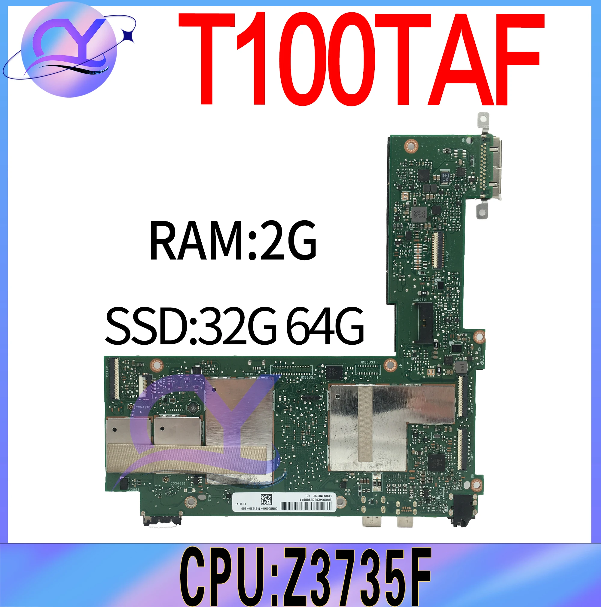 T100TAF, ноутбук, планшетофон T100T T100TA, материнская плата для ноутбука с процессором/Z3735F, 2 ГБ/ОЗУ, фонарь/64 ГБ, 100% Протестировано хорошо T100TAF, ноутбук, планшетофон T100T T100TA, материнская плата для ноутбука с процессором/Z3735F, 2 ГБ/ОЗУ, фонарь/64 ГБ, 100% Протестировано хорошо