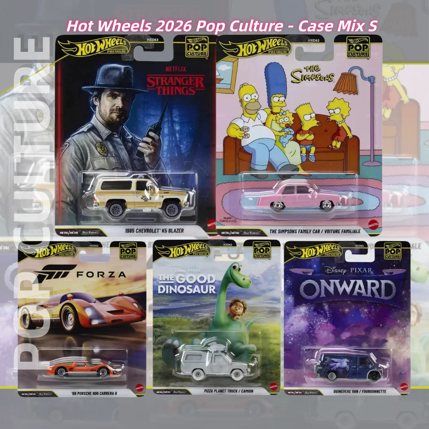 Коллекционная модель автомобиля Hot Wheels Premium Pop Culture PIXAR THE GOOD DINOSAUR PIZZA PLANET TRUCK  CAMION 1:64, литая под давлением, игрушка-подарок (art.: 3920db2dedb4d) - 3920db2dedb4d