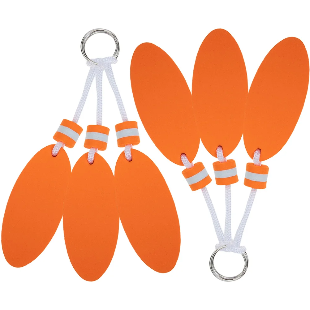 

6 Pcs Sports Decor Floating Key Chain Boating Must Haves Charm Keychain Eva Essentials Buoy Gift