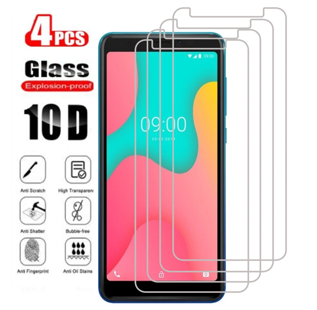 

4PC Temperd Glass For Wiko Y52 Y50 Y60 Y61 Y62 Y51 Y81 Screen Protector Protective Glass For Wiko View4 View 4Lite Glass Cover