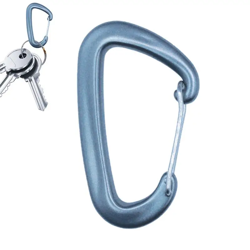 

Mountaineering Buckle D Shaped Key Holder Clip Multifunctional Key Clip Durable Metal Clips For Key Chains Outdoor Gym