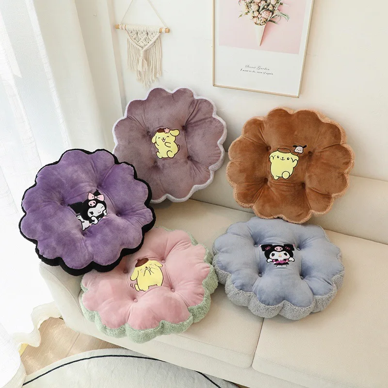 

Аниме Kawaii Sanrio Kuromi My Melody Pachacco Pom Purin симпатичная Подушка Ins простая школьная офисная подушка для сидения