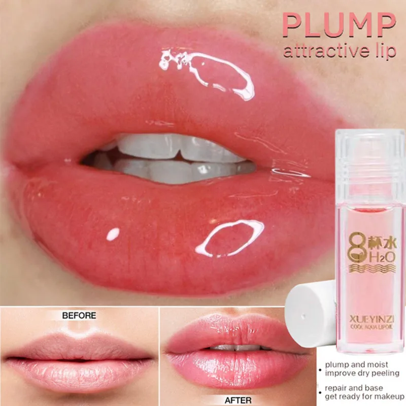 

5 Types Lip Plumping Serum Oil Plant Lip Care Enhances Plump Lips Reduce Lip Fine Line Cosmetics Sexy Lip Plump Lipstick Makeup