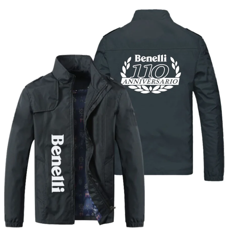 

NEW Spring Autumn Men BENELLI LOGO jackets Popular Printed casual fashion loose biker jacket Men street baseball uniform