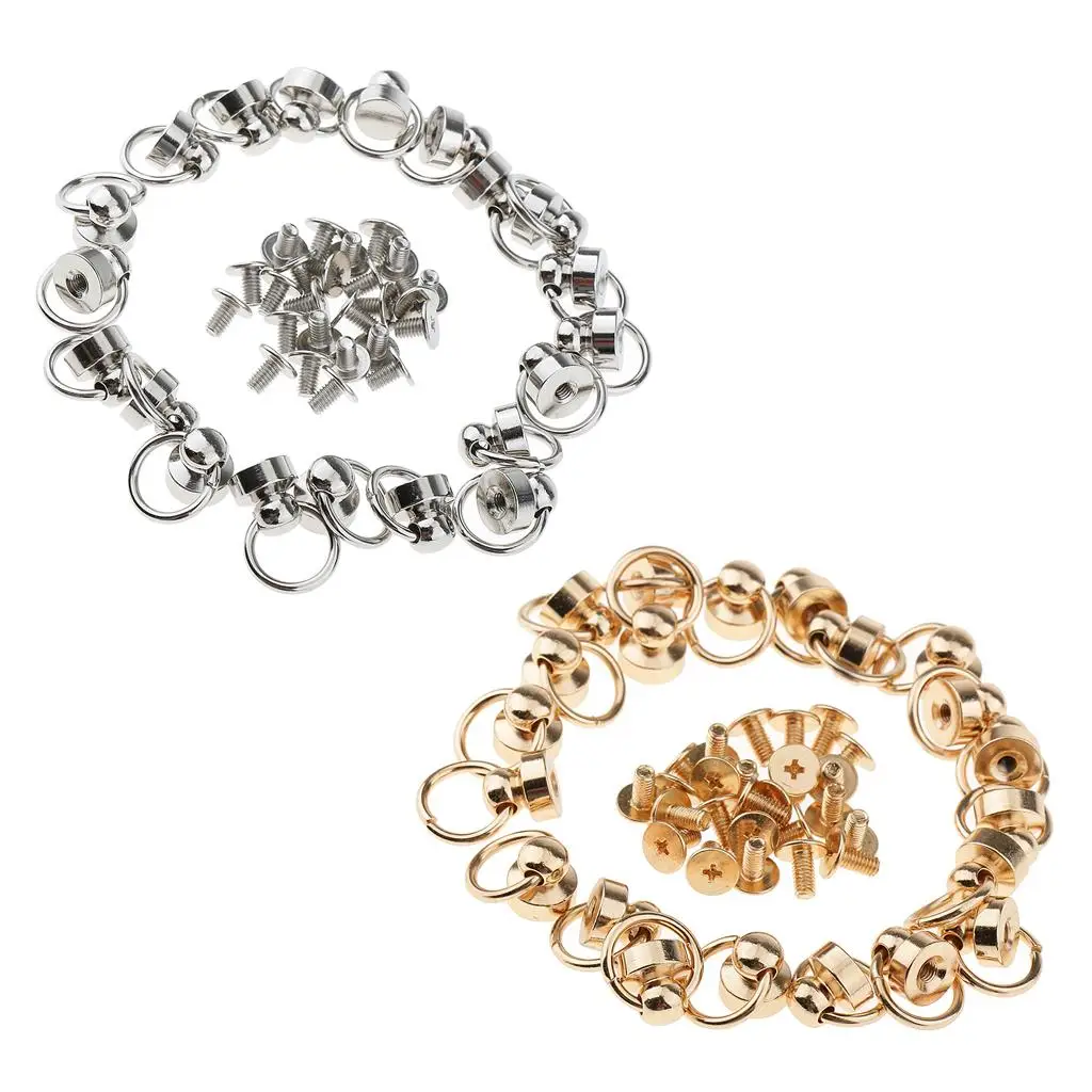 40 шт. шариковый столб с заклепками и гвоздями круглой головкой из кожи