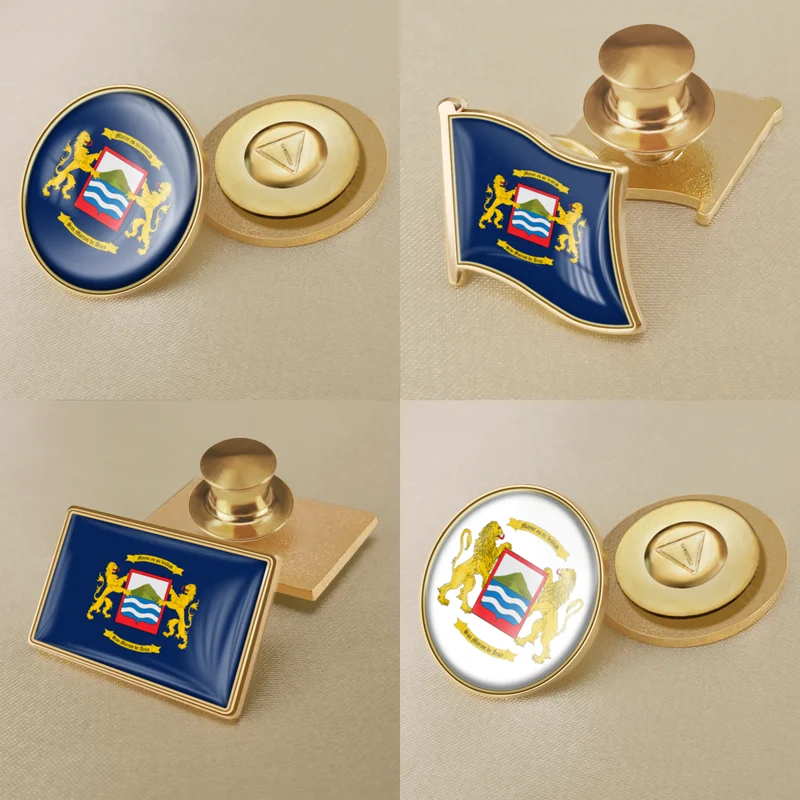 

Coat of Arms of Arica of Chile Flag Lapel Pins Broochs Badges