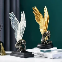 creative abstract angel model statue resin nordic home living room decoration figurines for interior room decor desk accessories