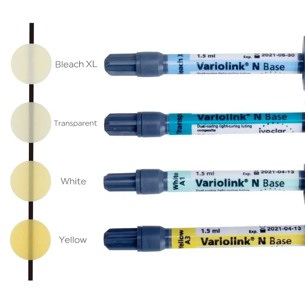 Фото Оригинальный цемент Ivoclar Variolink N Base для фиксации, двойного отверждения, стоматологический композитный материал для реставрации, клей для виниров и вкладок №2