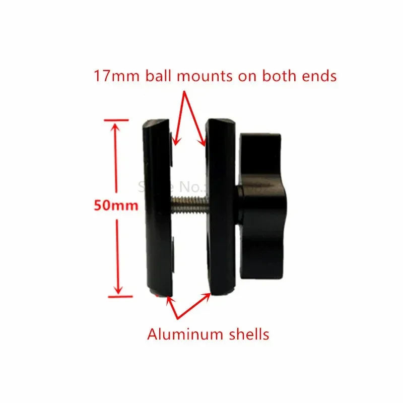 17 мм шаровая Головка с двойной розеткой монтажное основание рельсовая ручка