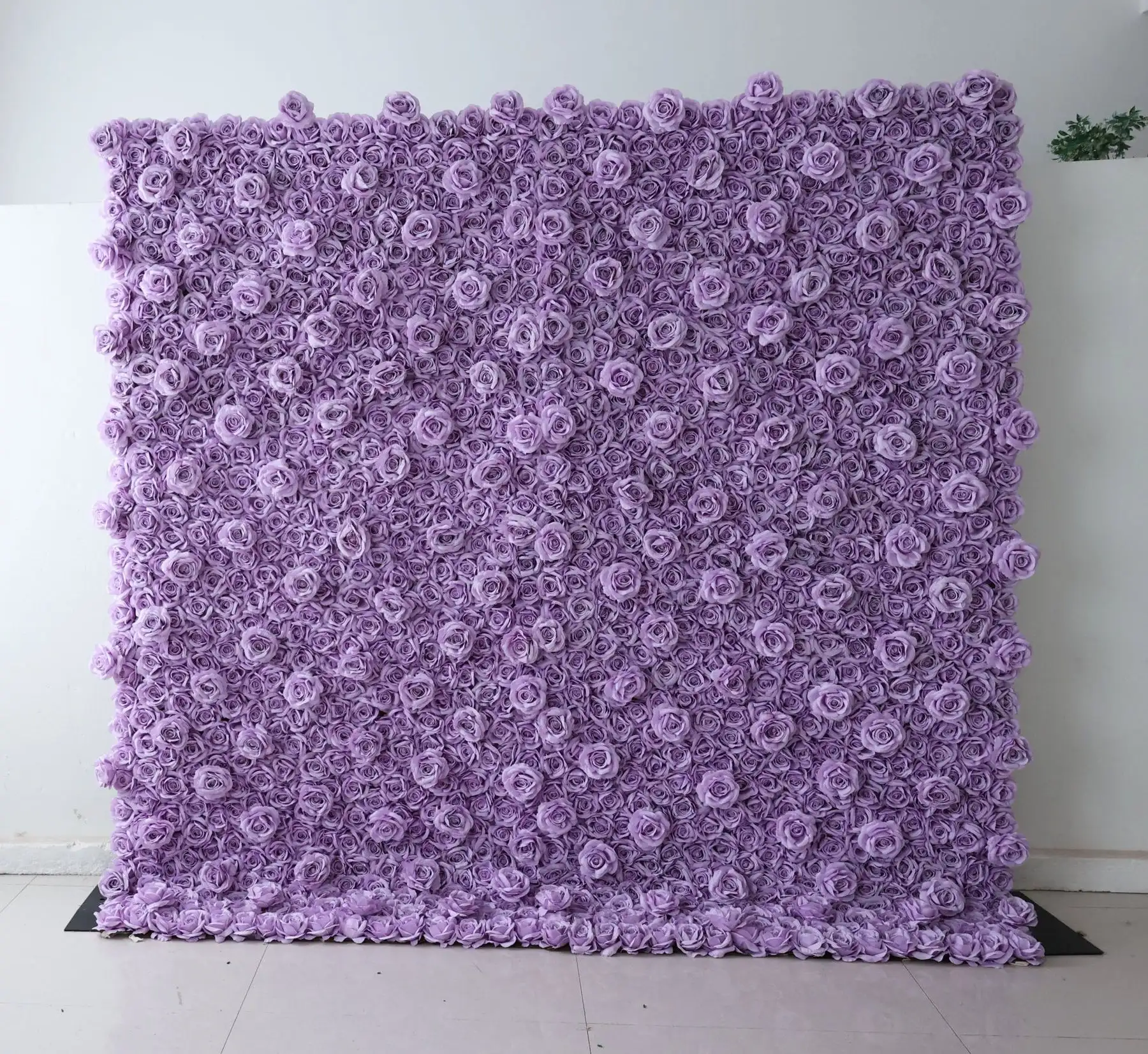 Роскошная 3D однотонная серия фиолетовые розы цветы на стену искусственная Роза