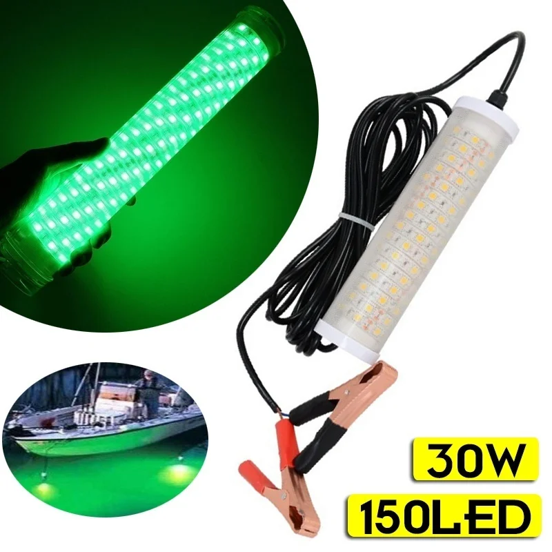 

LED Underwater Fishing Light Outdoor Lure Bait Fish Finder Submersible Underwater Night Lamp Waterproof IP68 48/99/150LED