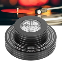 dj lp vinyl record weight stabilizer turntable disc clamp with high precision gradienter platenspeler turntable disc clamp