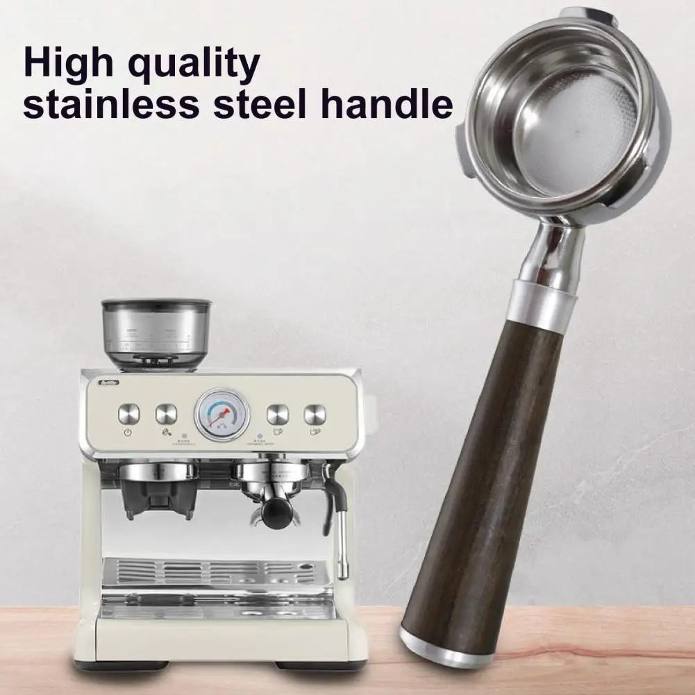 

Simple 58mm 3 Ears Long-lasting Coffee Machine Handle Espresso Portafilter Sturdy Ultra-fine Mesh
