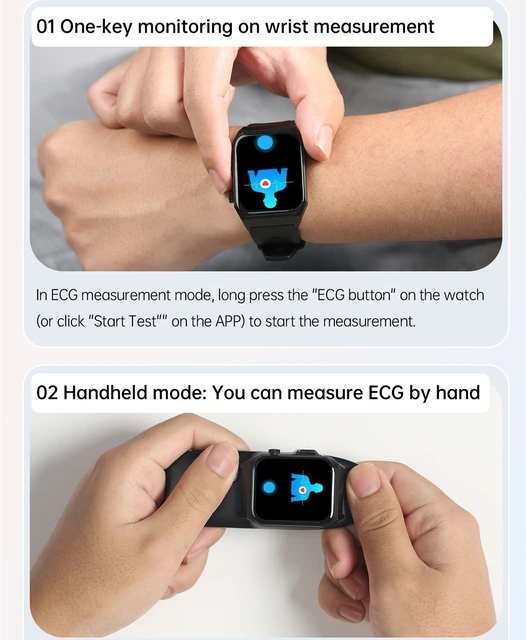 UGUMO E530 Smart Watch 1.91inch Men Blood Glucose ECG PPG HRV Blood Pressure Monitor Fitness Tracker Sport Smartwatch 6