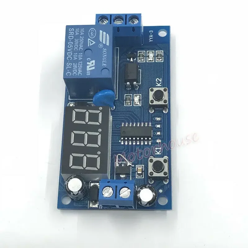 DC 5 В/12 В цифровой бесконечный цикл задержки таймер реле переключатель