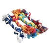 1 pcs Pets dogs pet supplies Pet Dog Puppy Cotton Chew Knot Toy Durable Braided Bone Rope 18CM Funny Tool (Random Color ) 1