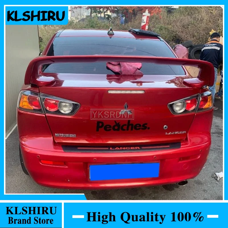 Для Mitsubishi LANCER EVO черный спойлер 2008-2015 ABS материал грунтовка цвет автомобиля