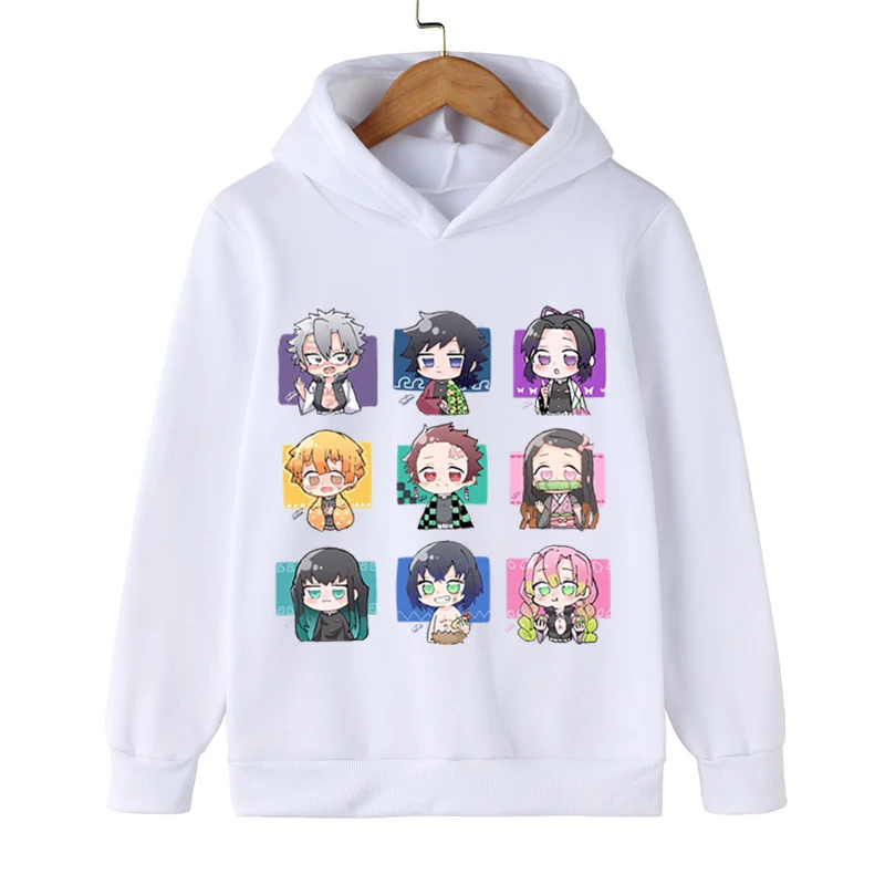 

Оригинальные толстовки с капюшоном для мальчиков и девочек с изображением рассеянных демонов, свитшоты No Yaiba, Детская Повседневная модная толстовка с капюшоном, детская одежда с изображением рассеянных демонов