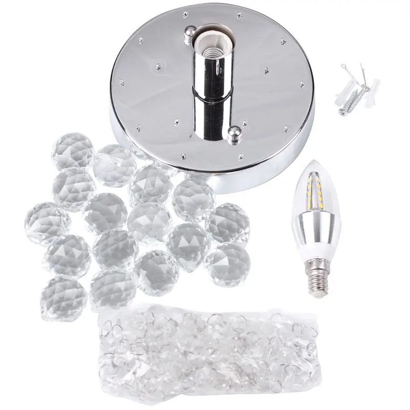 

Round Led Crystal Ceiling Light For Living Room Indoor Lamp Home Decoration