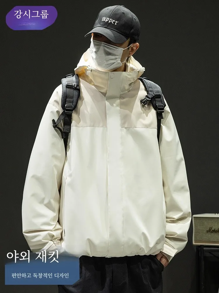 Tang Shi up Desso Jacket Boys Spring and Autumn 2024 New Loose Outdoor Hood Men