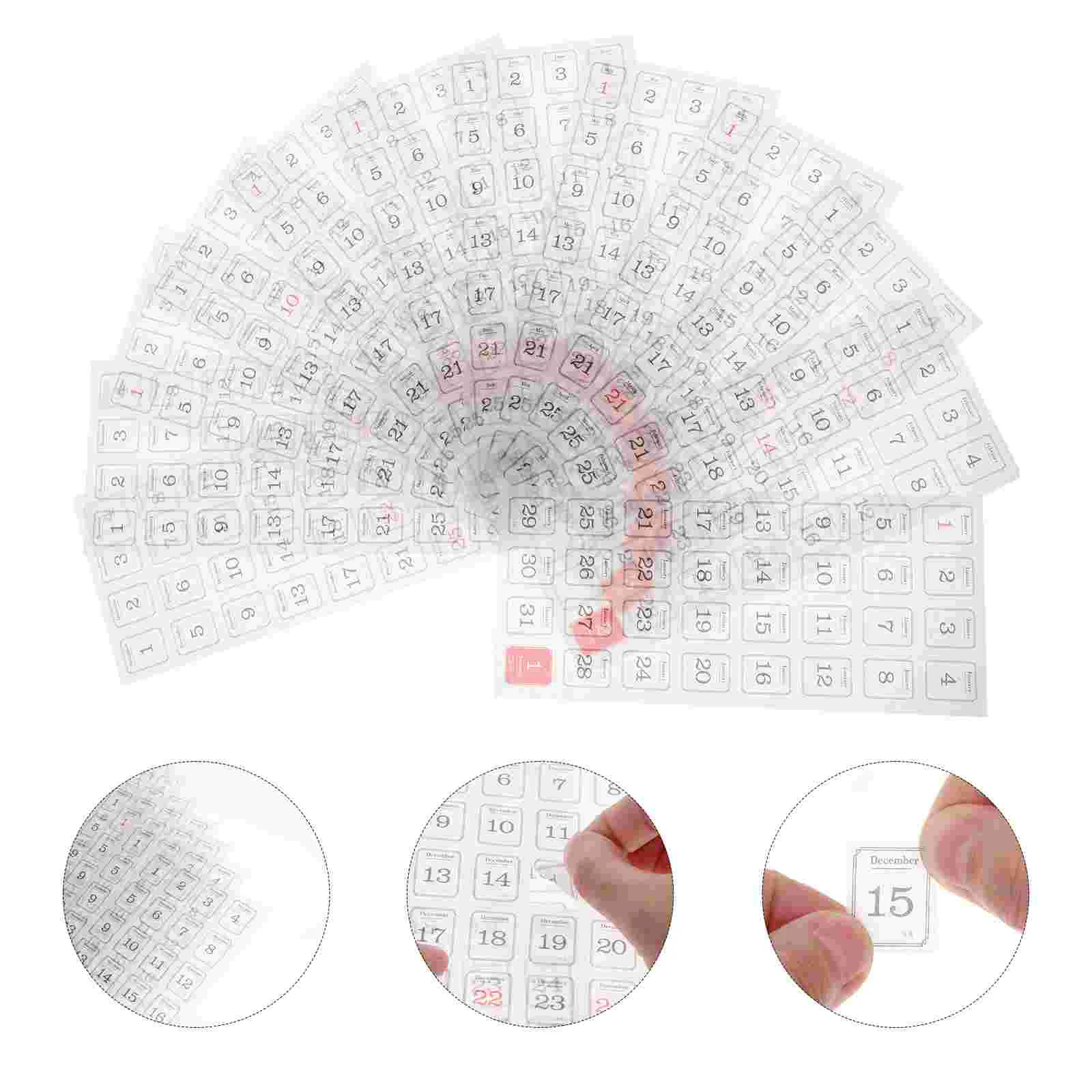 

Calendar Dividers Stickers Tabs Notebook Sticker Labels Binder Divider Colored Adhesive Notepad Paper Tablet Page Date