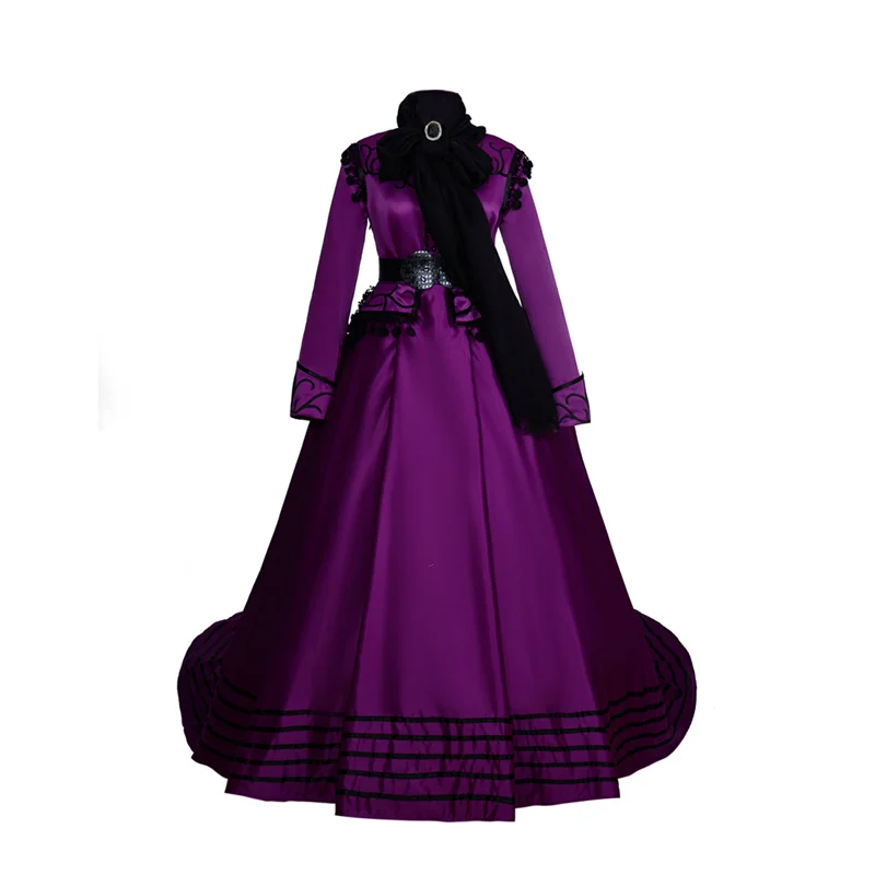 

Medieval Court Palace Costume Gown Dress Royal Queen Princess Wedding Party Long Train Maxi Dress Costume for Women Adult