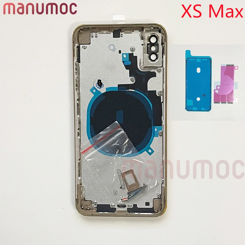 

Задняя крышка корпуса батарейного отсека со средней рамкой Sim-лоток для iPhone XS Max