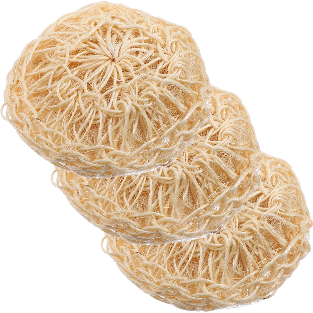 

3 Pcs Scrubber Cleaning Bath Ball Sponges Body Loofah Sisal Bubbles Shower Balls