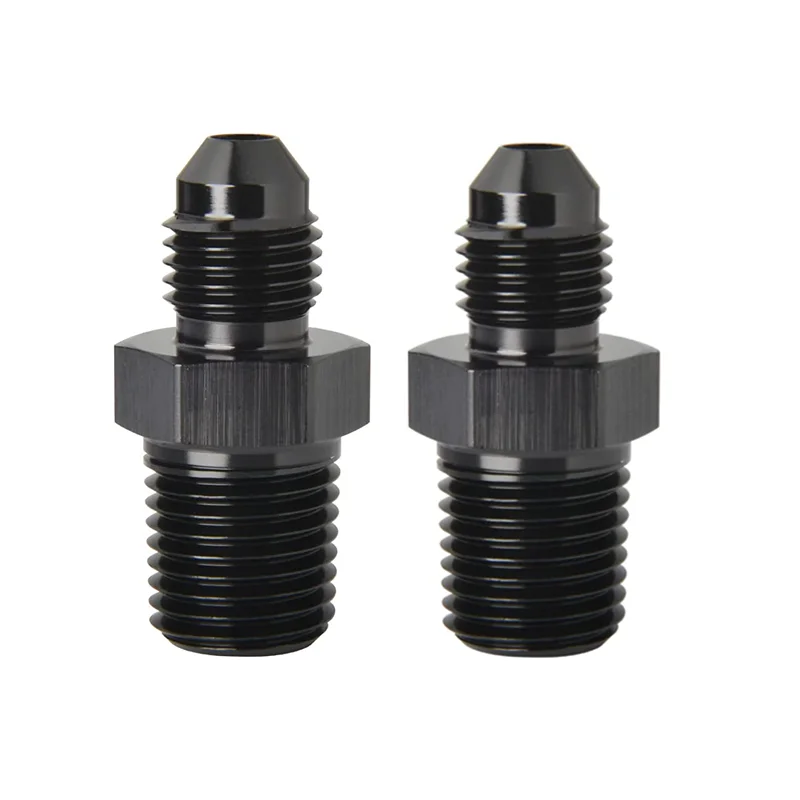 Fuel Fittings 4An 6An 8An To 1/4 NPT Fittings  Automotive Fuel System Fittings Pipe Fuel Line Hose  Adapter  2 Pcs