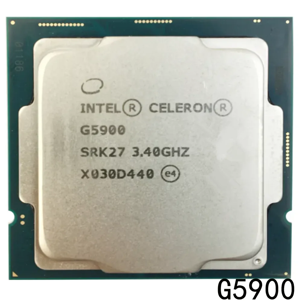 

Двухъядерный процессор Intel Celeron G5900, 3,4 ГГц, двухпоточный процессор, 2 Мб, 58 Вт, LGA 1200